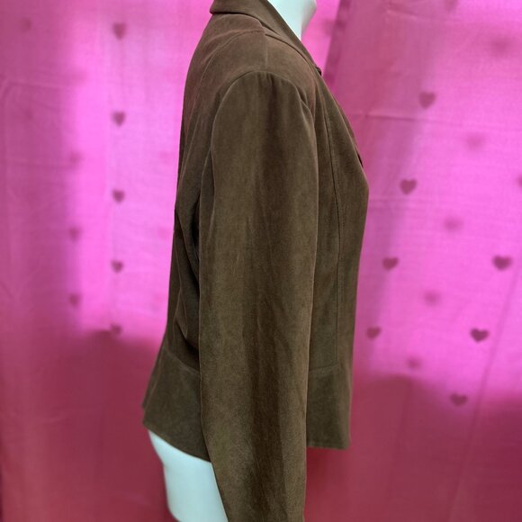 #206 K Studio Brown Tan Button-Down Dress Shirt Size 18 - Picture 2 of 6